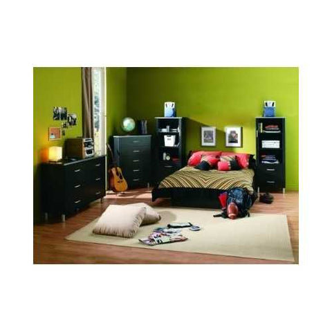 Image of Black Onyx 5-Drawer Chest