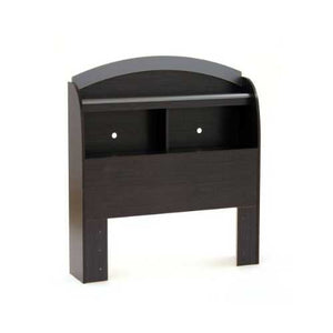 Black Onyx Twin-Size Bookcase Headboard