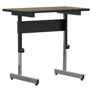 Stand Up Desk Adjustable Height Sitting or Standing Writing Computer Laptop Table Desk in Walnut