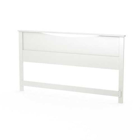 Image of King size Contemporary Headboard in White Wood Finish