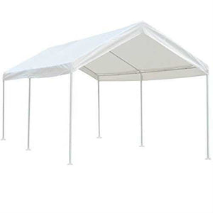 Heavy Duty Outdoor 10 x 20 Ft Gazebo Carport with White Canopy