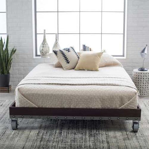 Twin size Heavy Duty Industrial Platform Bed Frame on Casters