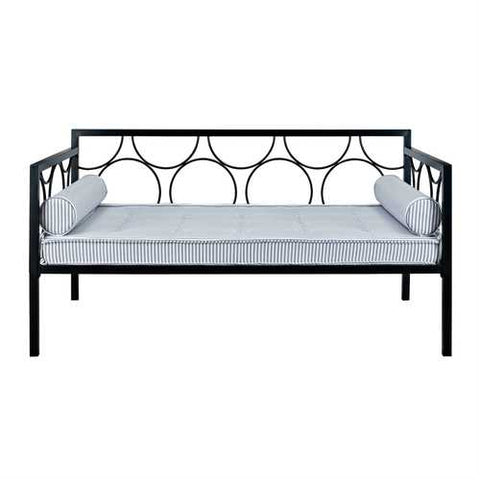 Image of Twin size Modern Black Metal Daybeds - Use as Bed or Seating