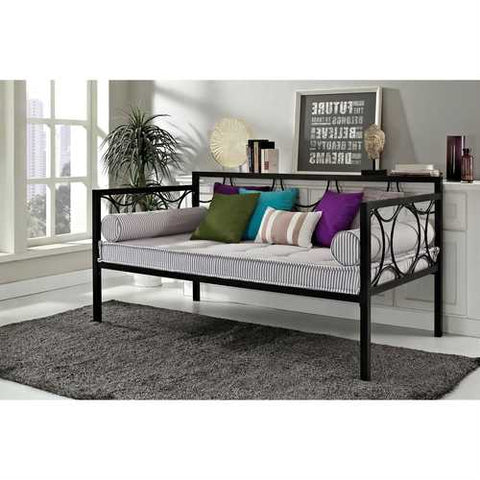 Image of Twin size Modern Black Metal Daybeds - Use as Bed or Seating