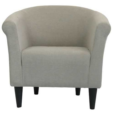 Image of Modern Classic Accent Arm Chair Taupe Upholstered Club Chair