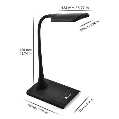 Image of Dimmable Eye-Care LED Table Lamp with Flexible Neck Touch Controller