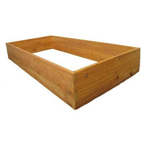 Western Red Cedar Wood 3-Ft x 6-Ft Raised Garden Bed Planter Kit - Made in USA