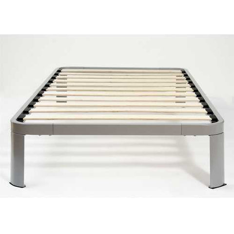 Image of Twin size Luna Metal Platform Bed Frame with Wood Slats