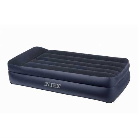 Image of Twin Pillow Rest Raised Air Mattress with Built-in Air Bed Pump