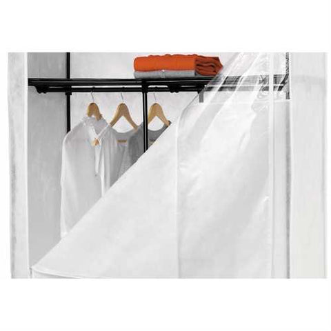 Image of 46-inch White Portable Closet Clothes Organizer Wardrobe