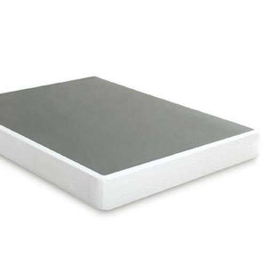 Twin size Steel Frame Box Spring Mattress Foundation with Zippered Cover