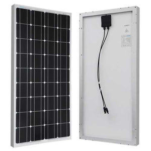 100-Watt Solar Panel with Charge Controller and Z Mounting Brackets