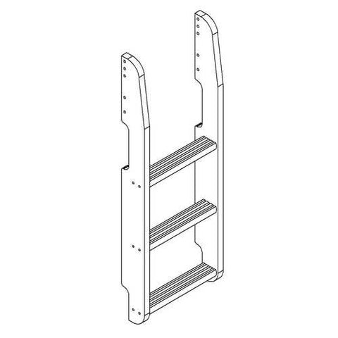 Image of Twin over Twin Bunk Bed with Drawers in Natural Wood Finish