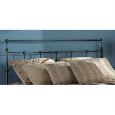 Image of Twin size Metal Headboard with Smooth Post and Rounded Tops