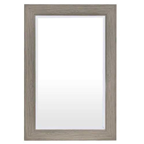 Image of Rectangle 35 x 23 inch Bathroom Wall Mirror with Wood Frame