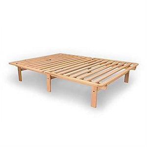 Twin XL Solid Unfinished Poplar Wood Platform Bed Frame