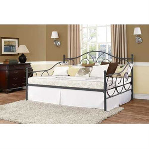 Full size Metal Daybed Frame Contemporary Design Day Bed in Bronze Finish