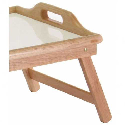 Image of Breakfast in Bed Tray Table with Handles and Foldable Legs