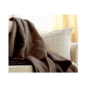 Walnut Brown Cuddle Microplush Heated Electric Warming Throw Blanket