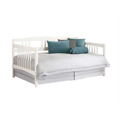 Image of Twin size Daybed in White Wood Finish - Trundle Sold Separately