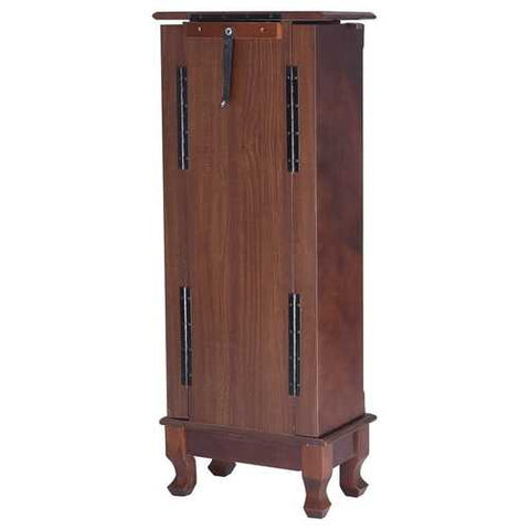 Image of Classic 7-Drawer Jewelry Armoire Wood Storage Chest Cabinet