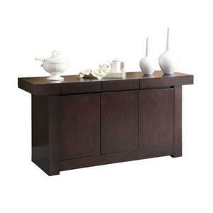 Modern Dining Room Sideboard Server Table Cabinet in Cappuccino