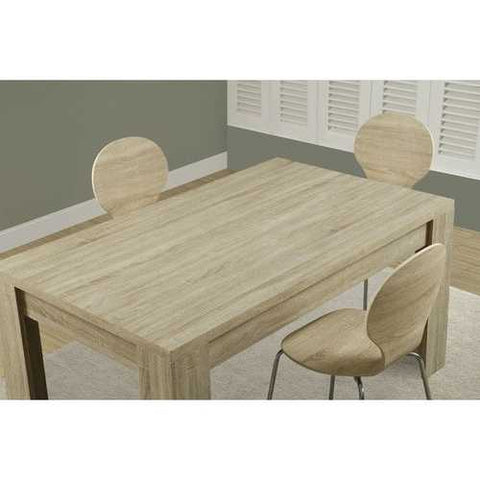 Image of Contemporary 59 x 35.5-inch Dining Table in Natural Wood Finish