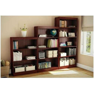 Four Shelf Eco-Friendly Bookcase in Royal Cherry Finish