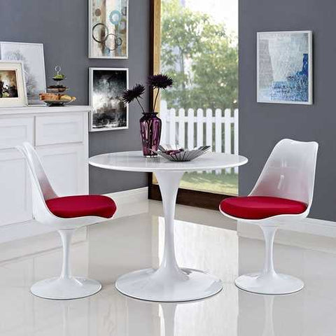 Image of Modern Classic 36-inch Dining Table in White