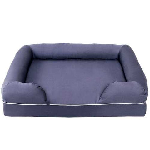 Image of Navy Blue 4 inch thick Memory Foam Extra Large Dog