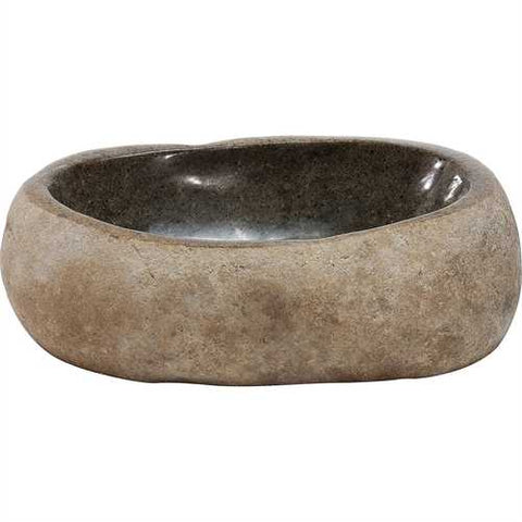 Image of Granite Stone Sink with Polished Interior and 1.5 inch Drain Hole