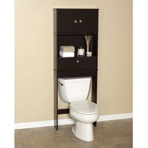 Image of Over the Toilet Bathroom Space Saver Cabinet in Espresso