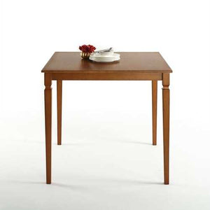 Square 39 x 39 inch Counter Height Brown Wood Dining Table