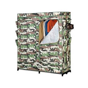 60-inch Camo Portable Closet Clothes Organizer Wardrobe