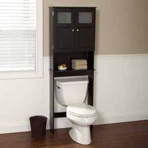 Espresso Bathroom Storage Unit Cabinet for Over the Toilet